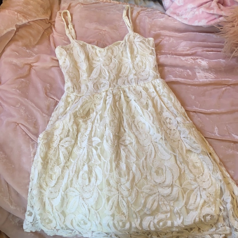 Off White Lace Dress